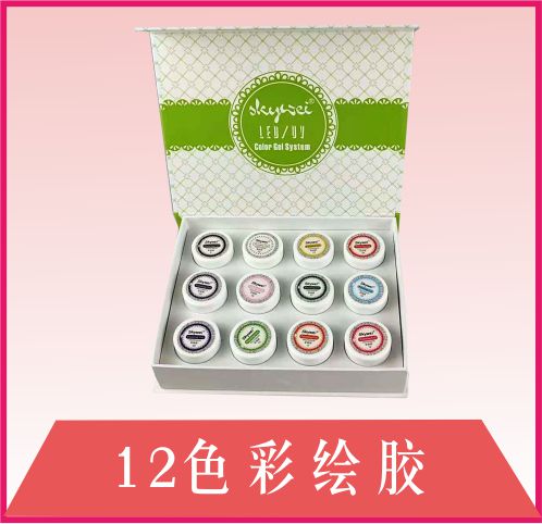 12色彩绘胶